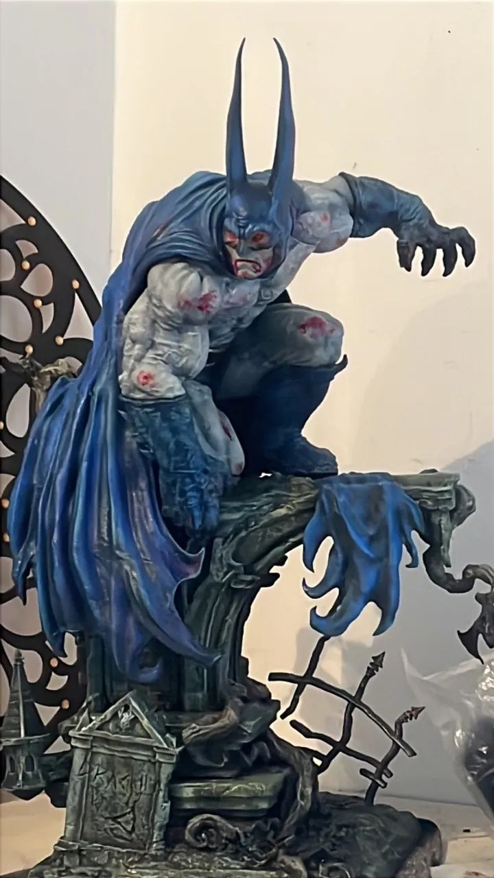 Batman colecionáveis resina 3d pintado à mão  - Foto 2