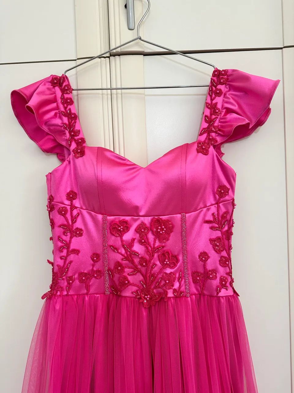 Vestido de festa rosa longo - Foto 3