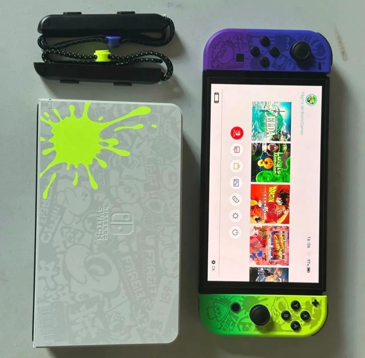 Nintendo Switch Oled - Edição Limitada Splatoon 3 - Foto 4