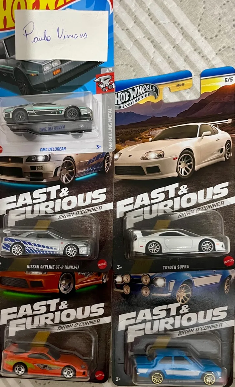 Coleção Hot Wheels Fast & Furious e Silver Series
