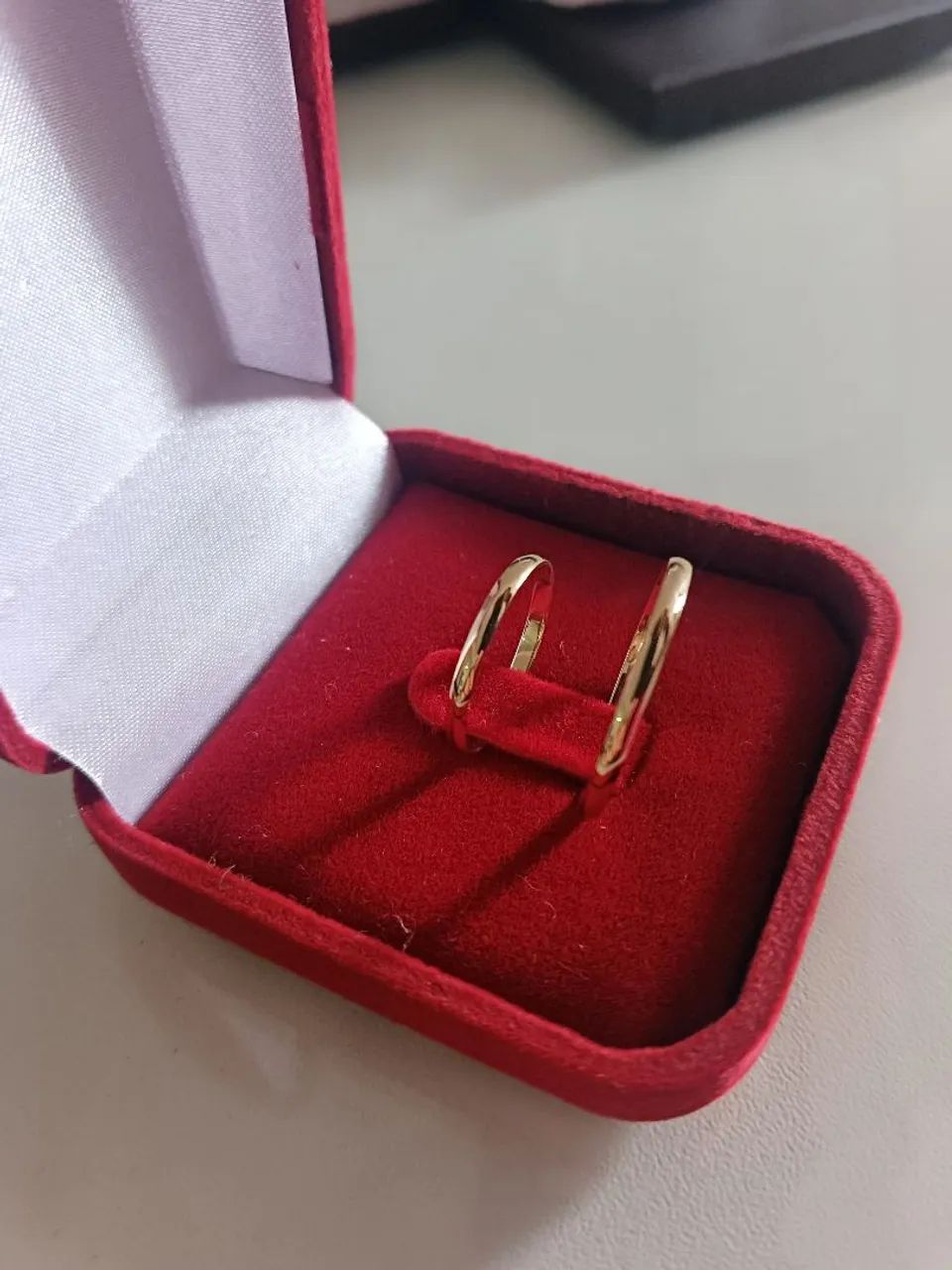 Alianças de Ouro18k Modelo tradicional  - Foto 2