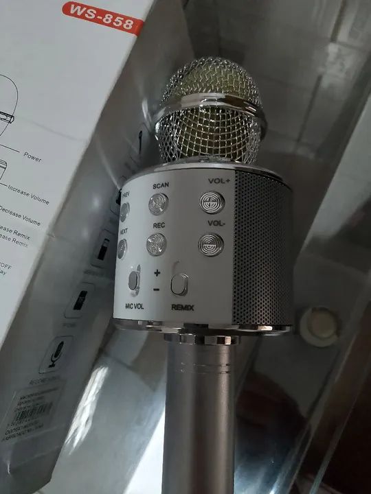 Microfone com Karaokê Bluetooth - Diversão garantida! - Foto 2