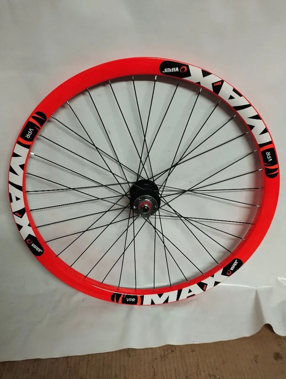 Roda Dianteira Aro 26 Viper Max Disc 36F Laranja Nova - Foto 2