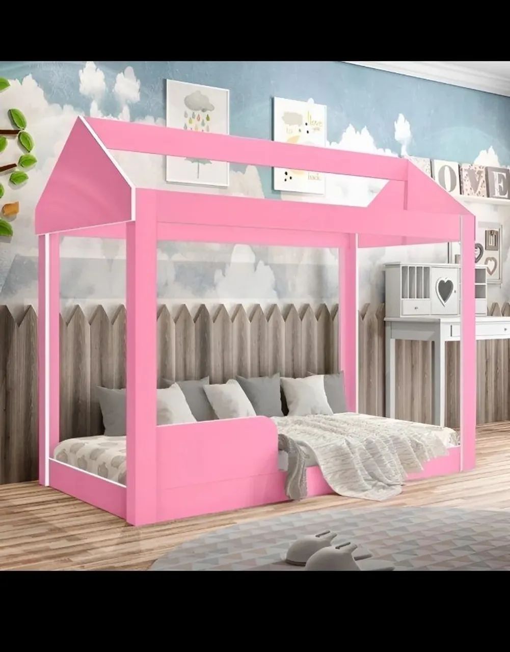 Cama Montessoriana Rosa