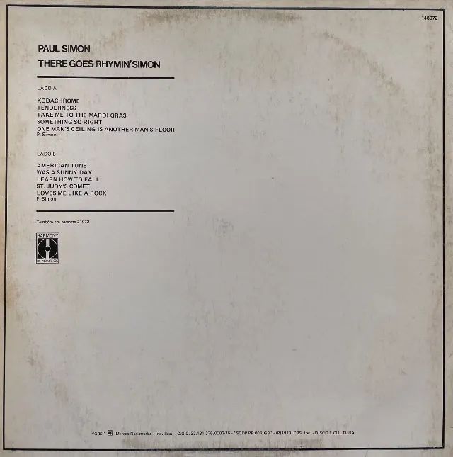 LP Paul Simon - There Goes Rhymin Simon (1973) - Vinil - Foto 2
