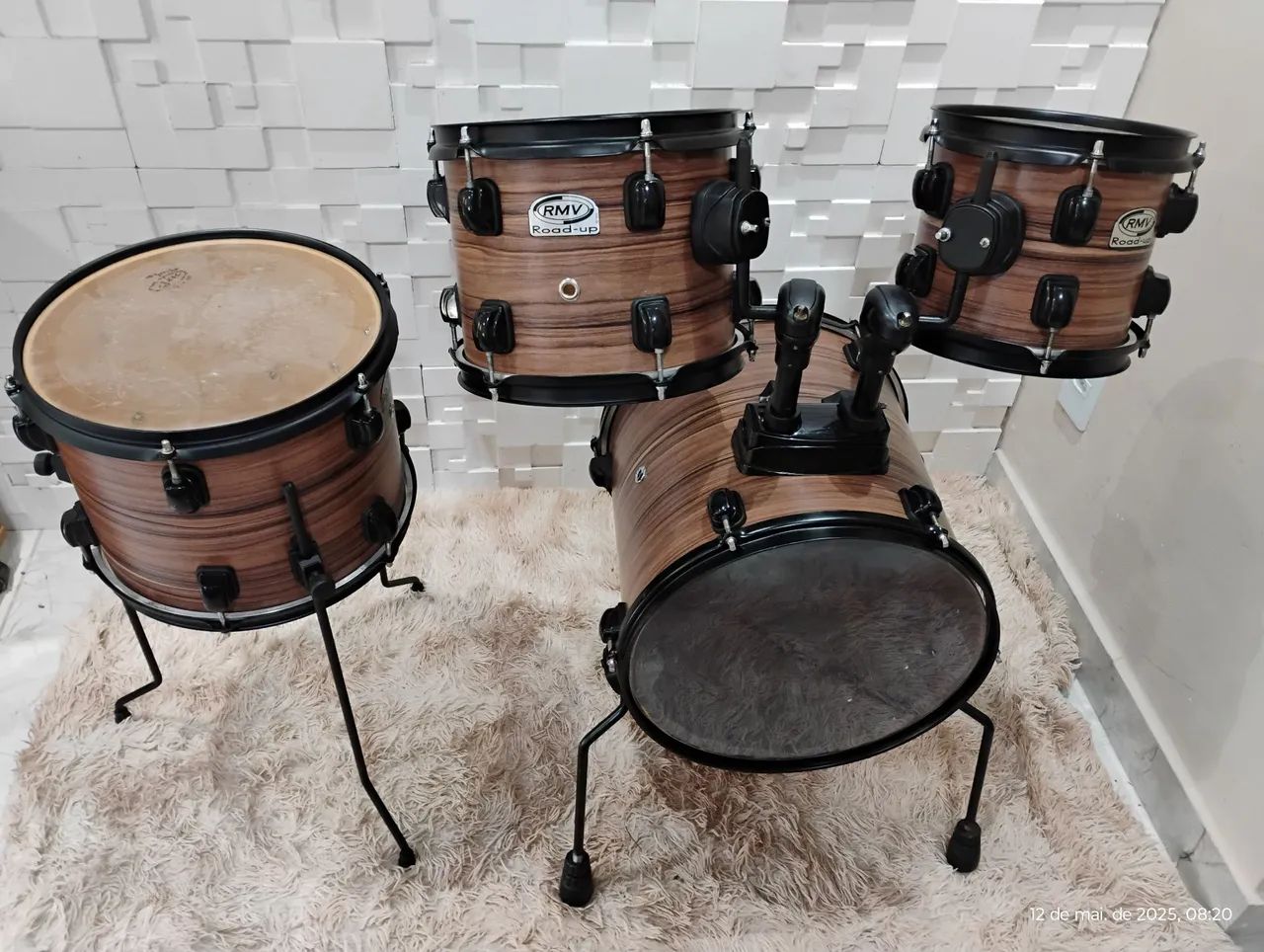 Bateria musical acústica RMV  reduzida 
