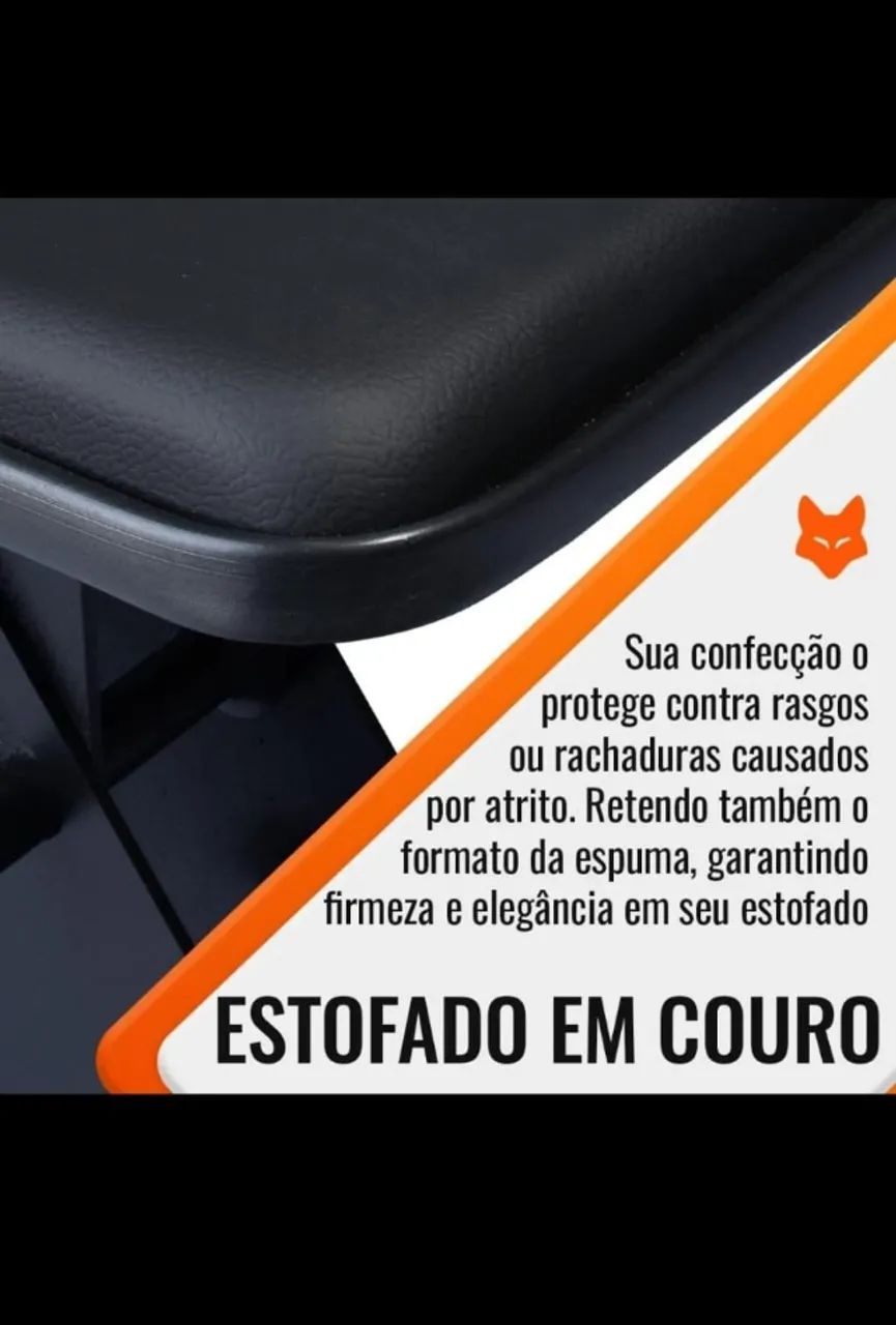 Banco Regulável Preto semi profissional, 6 posições, Pronta entrega!! - Foto 3