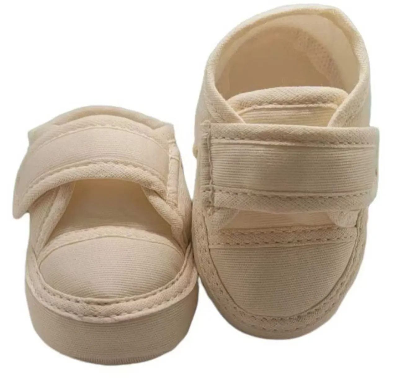 Sapatinho bebê Infantil Bege com Velcro