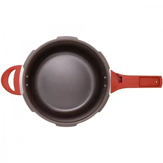 Panela De Pressão Brinox 4,2L Ceramic Life Com Indução Pressure Cmn Vermelha 4952/102 - Foto 2