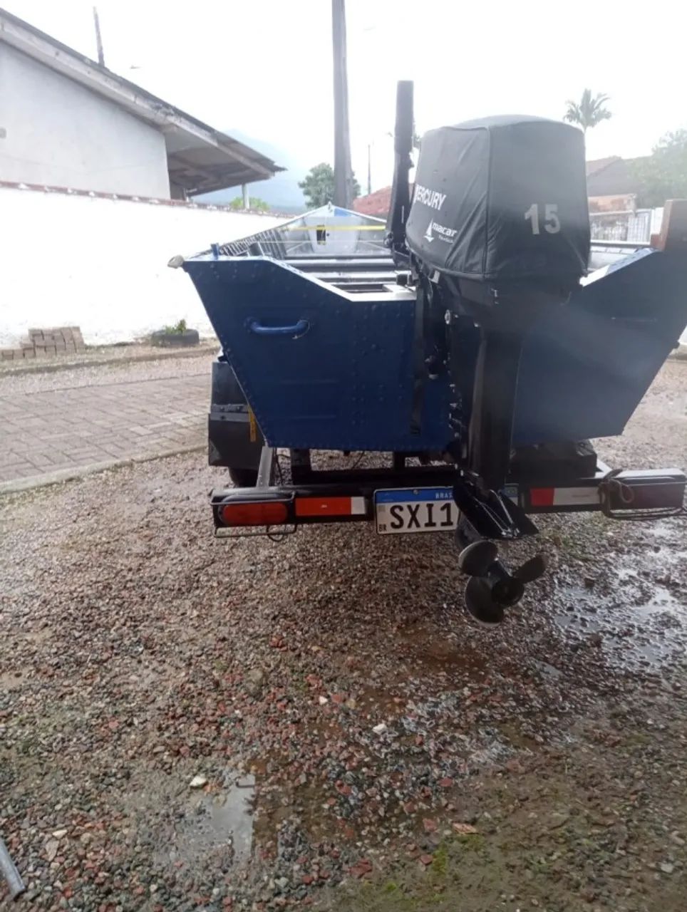 Barco Alumínio + Motor + Carreta - Foto 3