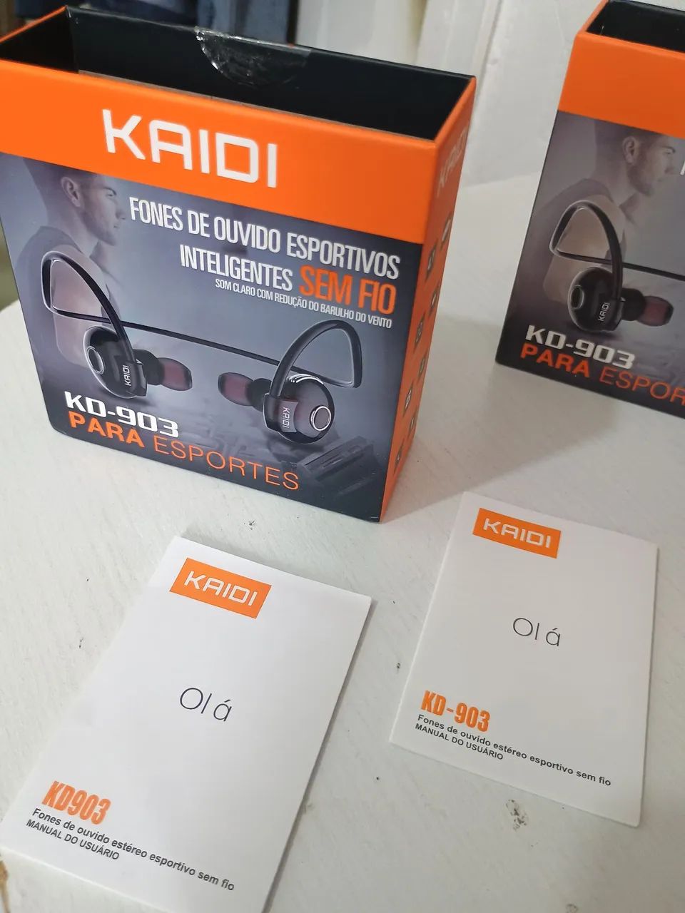 Kit Fone Bluetooth Kaidi 903 - 02 Acessórios+Caixas(Ler Anúncio) - Foto 2