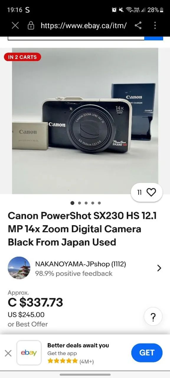 Câmera fotográfica Cânon antiga63824562640515124