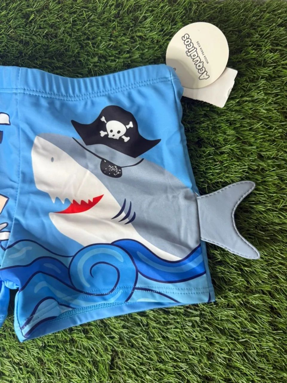 Sunga boxer infantil 3D tematica Proteção Solar Uv - Foto 3