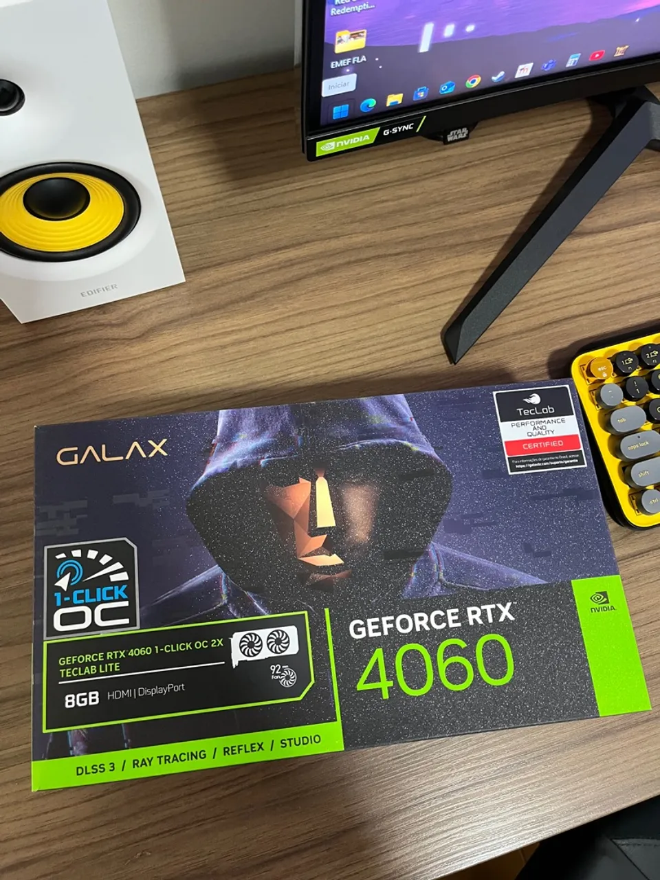 Placa de Vídeo Galax GeForce RTX 4060 8GB