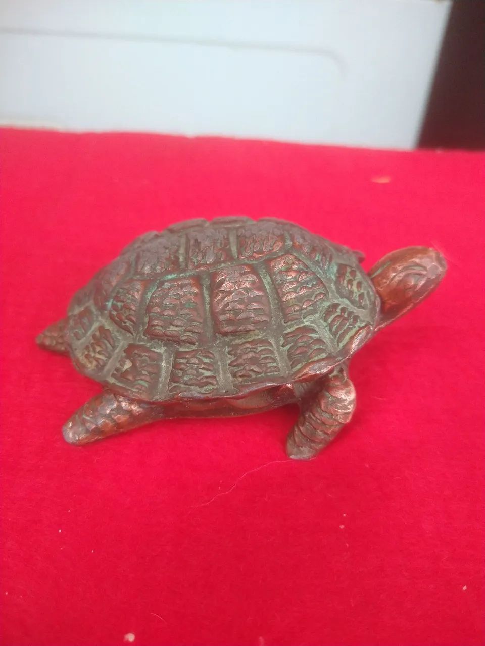 Tartaruga cinzeiro de metal década 80 - Foto 2