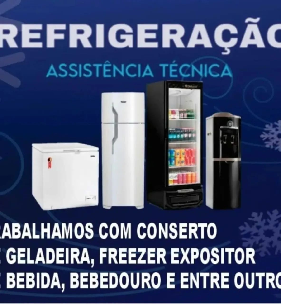 CONSERTO DE GELADEIRAS E FREEZER REFRIGERAÇÃO COMPLETA 