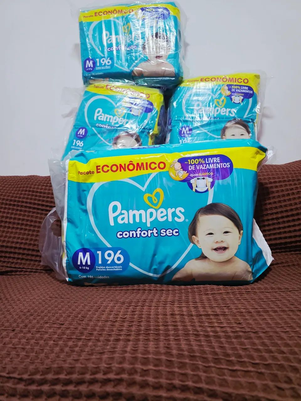 Fralda Pampers Confort Sec Tam. M 196 Unidades por pacote - Foto 4