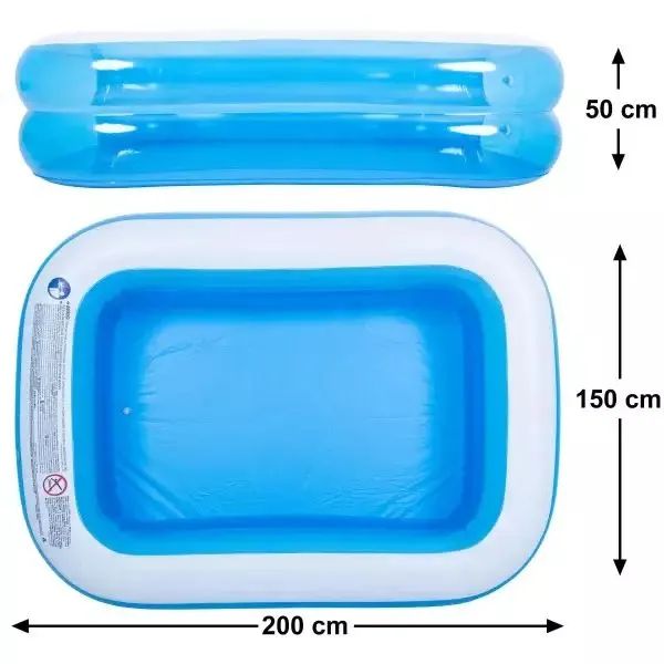 Piscina Inflável Retangular 200x150x50cm 747L - Foto 2