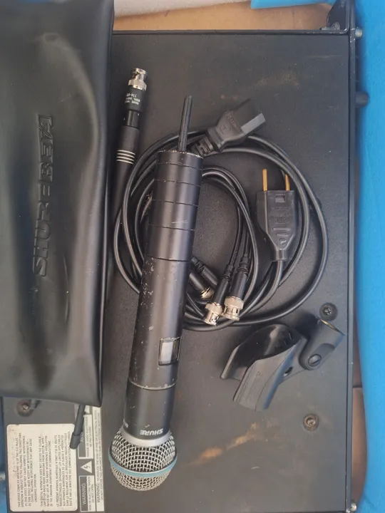 SHURE Microfone sem fio BETA 58A SHURE ORIGINAL PROFISSIONAL