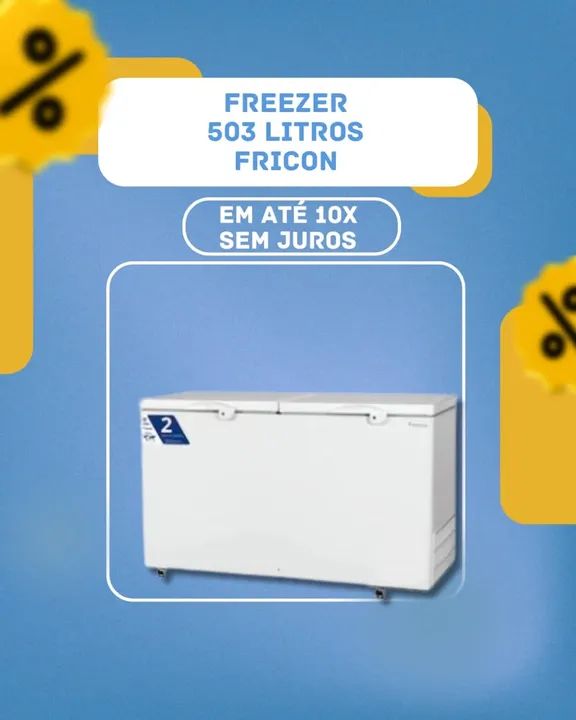Frizer Gelopar preta 500 litros  - Foto 5