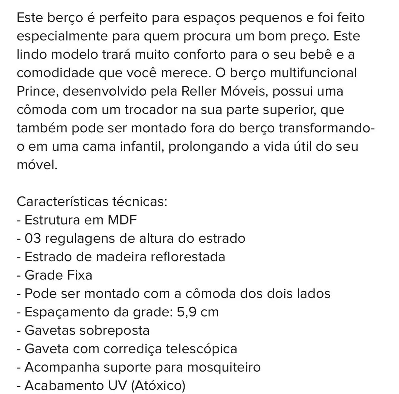 Berço multifuncional para bebê - Foto 4
