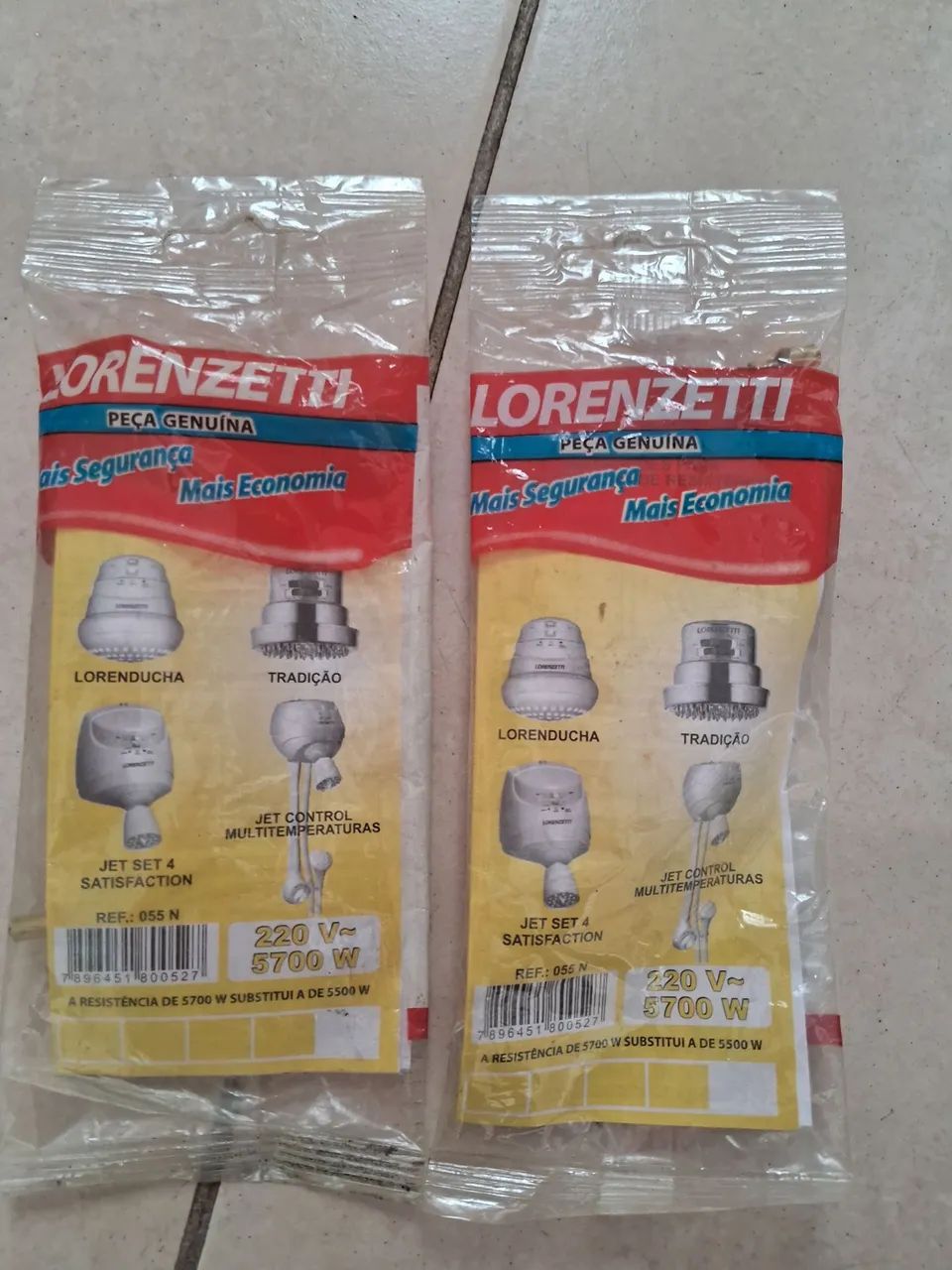Resistência Lorenzetti Jet Set 4 5700W ( duas)220V Original