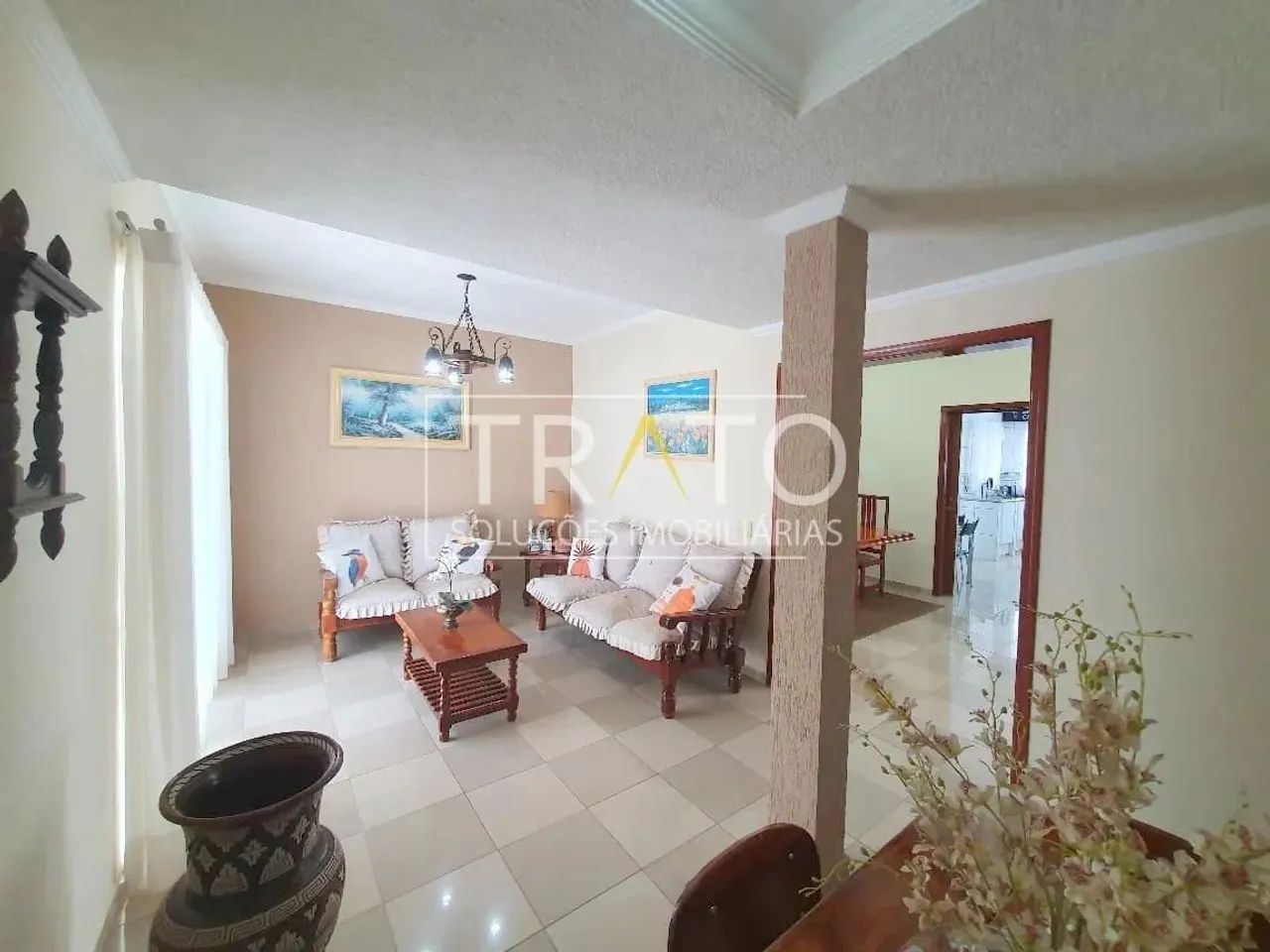 Excelente sobrado com piscina, 3 quartos, 4 vagas, no Bolsão Parque das Flores, em Campina - Foto 3