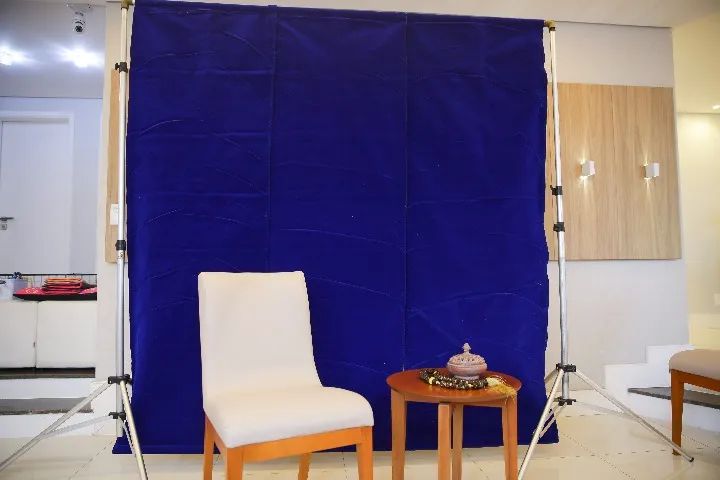 Fundo Infinito Cenário de Veludo durável e prático (com montagem fácil para transporte) - Foto 4