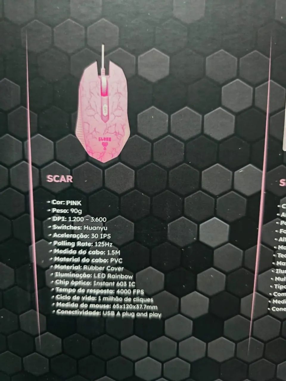 Combo Gamer Rosa 4 em 1 Teclado, Mouse, Headset e Mouse Pad Nightmare Candy - Foto 5