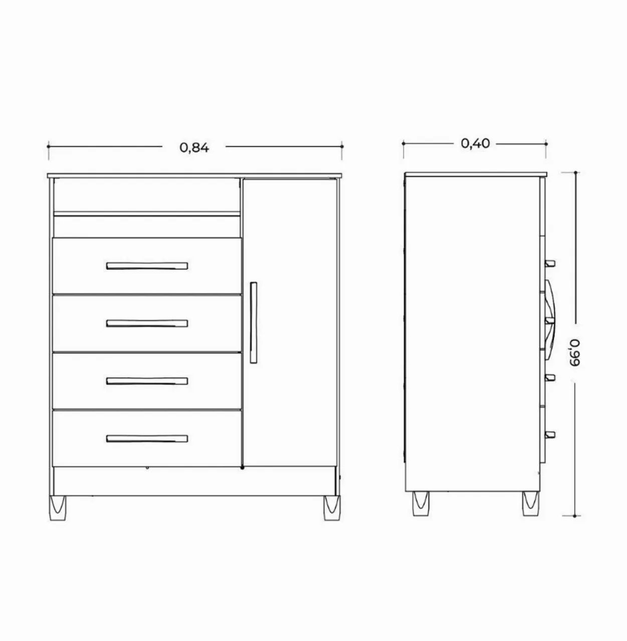 Cômoda com porta entrega e montagem grátis !  - Foto 4