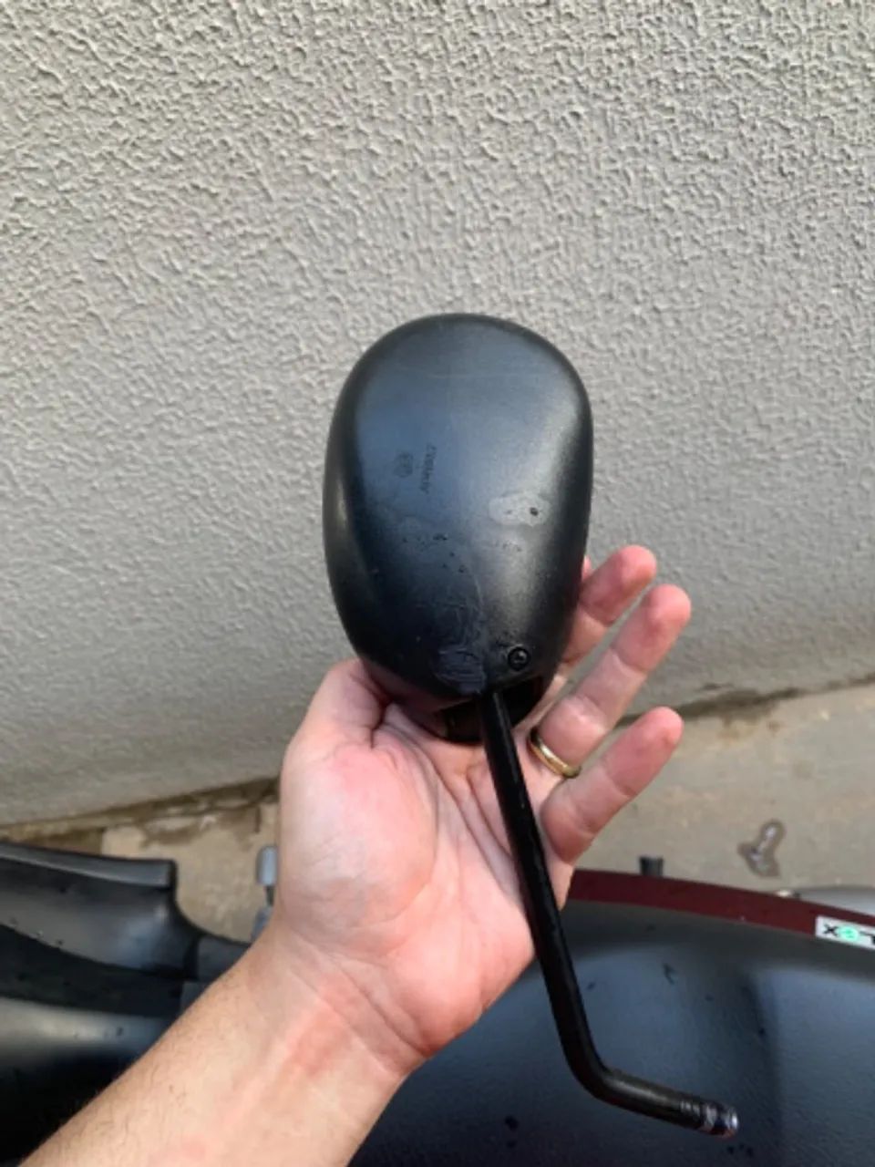 Retrovisor, peso guidão e apoio traseiro biz 2018 a 2021 - Foto 5