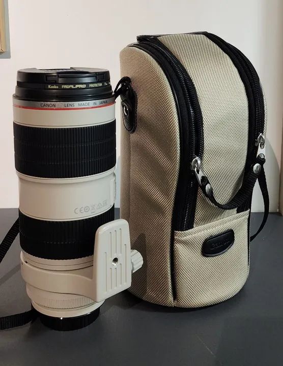 Lente Canon EF 70-00mm f2.8L IS USM + Bolsa