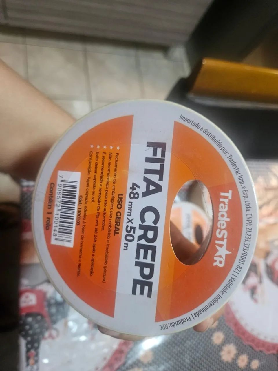 fita crepe 48mm x 50m novo - Foto 2