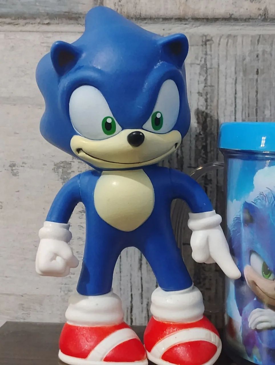 Lote Colecionável Sonic: Funko Pop + Figura de Ação e Copo do Filme! - Foto 3