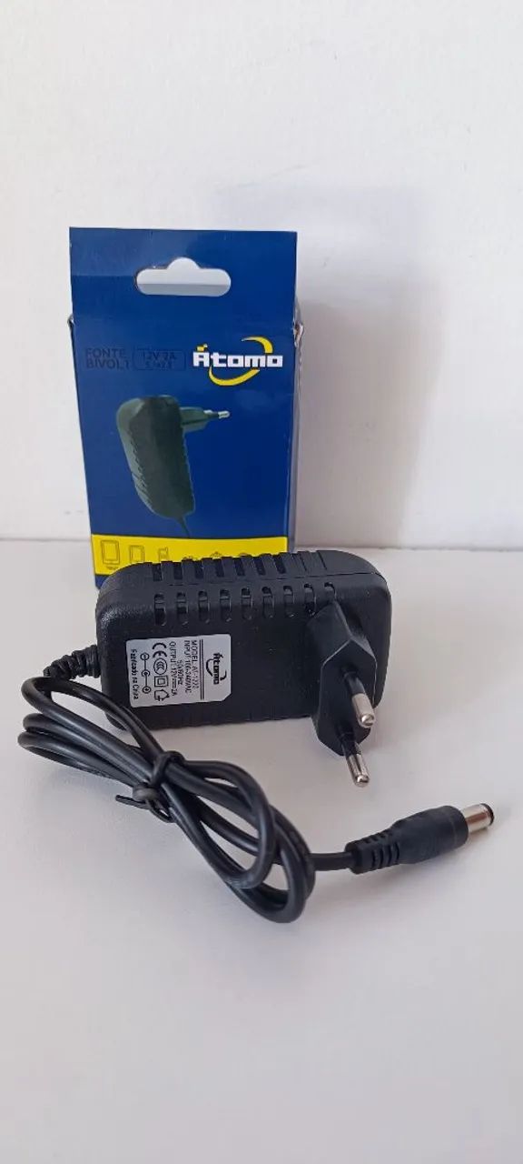 Fonte Carregador 12V 2A - Atomo
