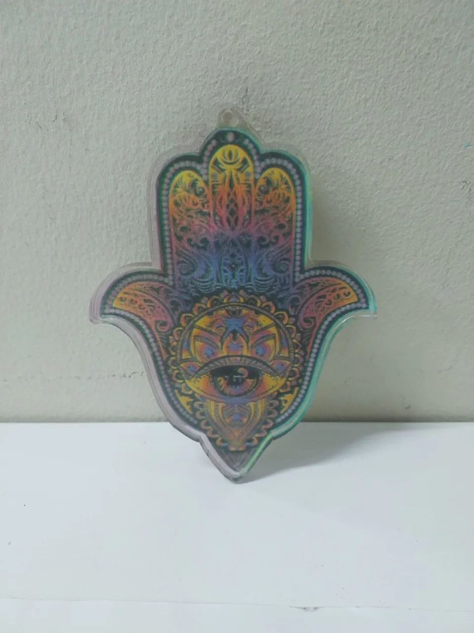 HAMSA EM ACRILICO ESTAMPA INDIANA  - Foto 2