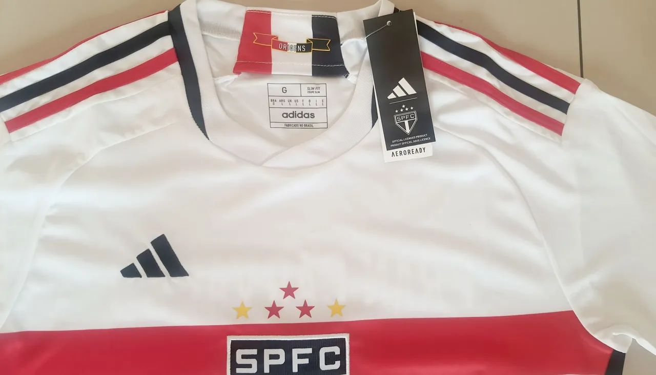 Camisa São Paulo Adidas - Tamanho G - Nova - Foto 3