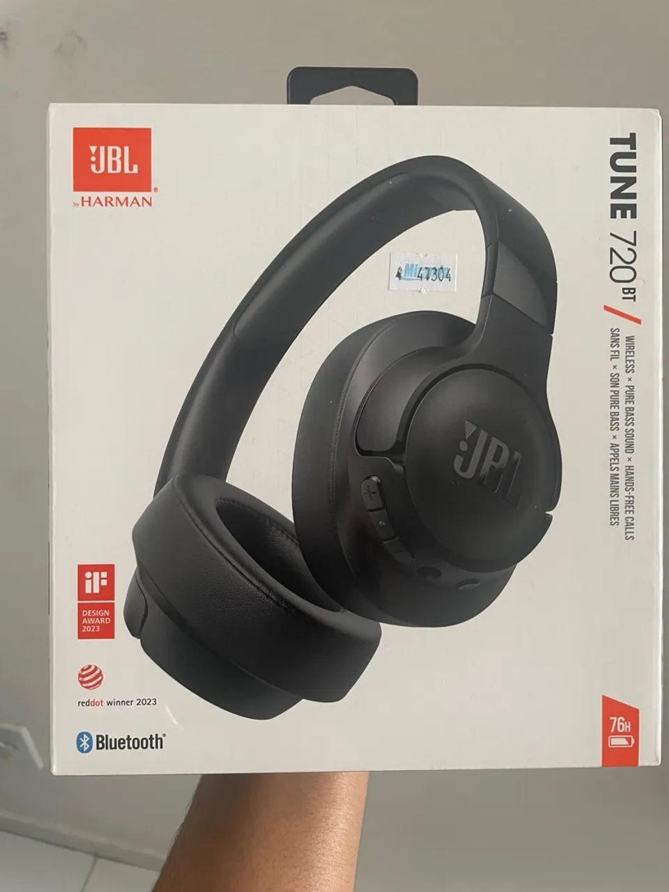 Fone de Ouvido JBL Tune 720BT - Sem Fio - Bluetooth - Pure Bass