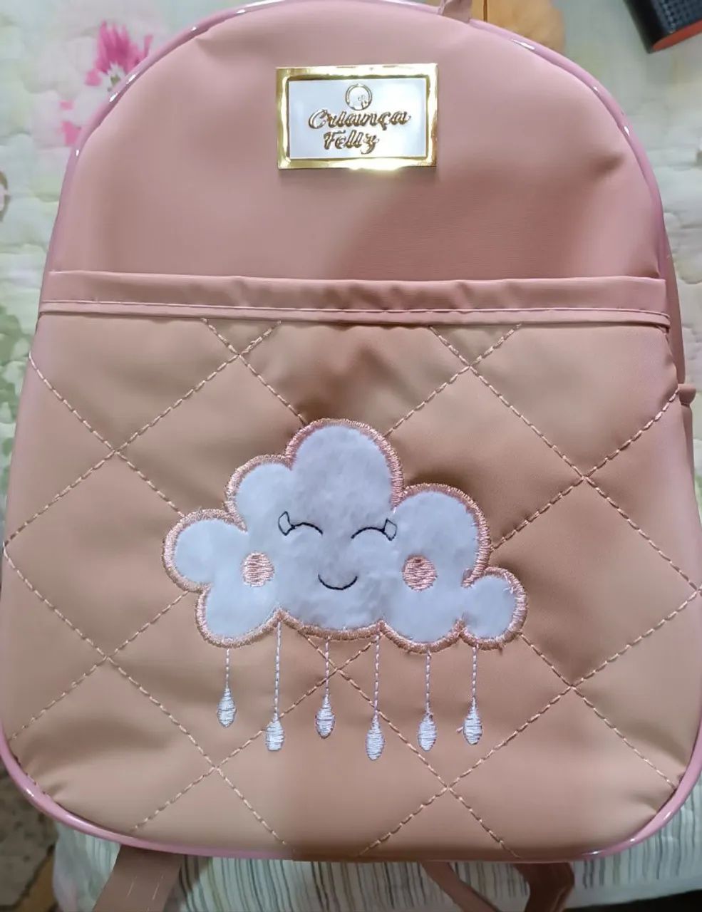 Kit Mochila Infantil para Bebê - Nuvem com Chuva