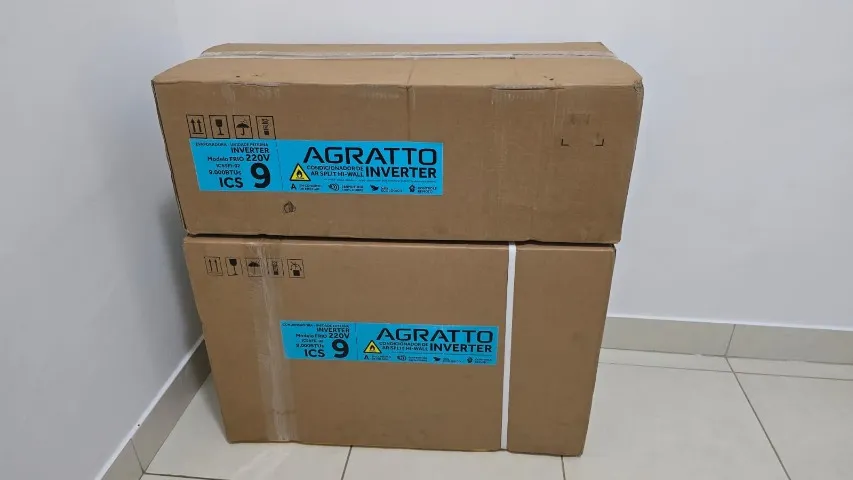 Ar-condicionado Split 9.000 BTUs Agratto Neo Inverter Frio 220V - Novo! Caixa Lacrada!