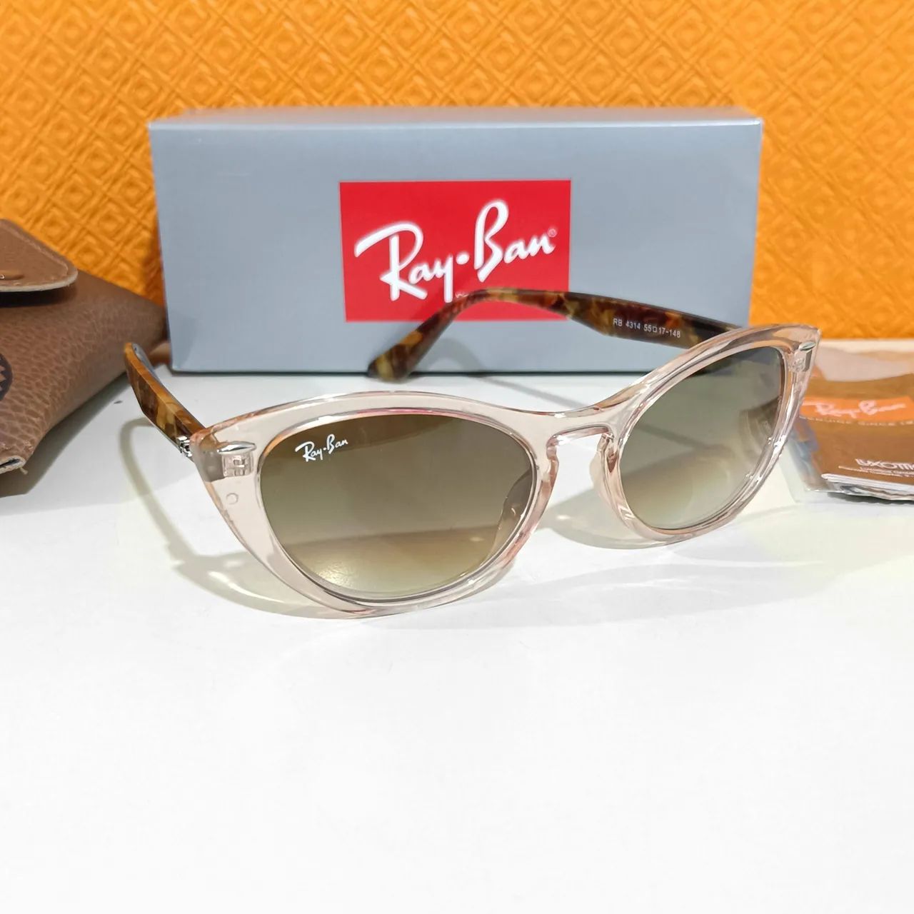 Óculos de Sol Ray Ban Nina Rosa feminino novo  - Foto 2