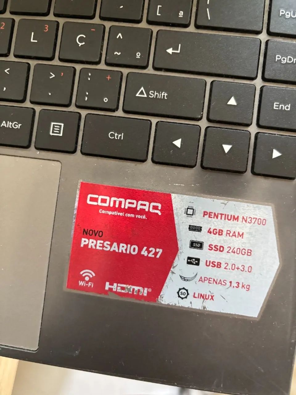 Notebook Compaq Pentium N3700 - Novo Presario 427 - Foto 3