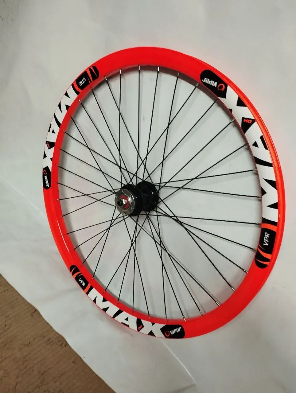 Roda Dianteira Aro 26 Viper Max Disc 36F Laranja Nova - Foto 3