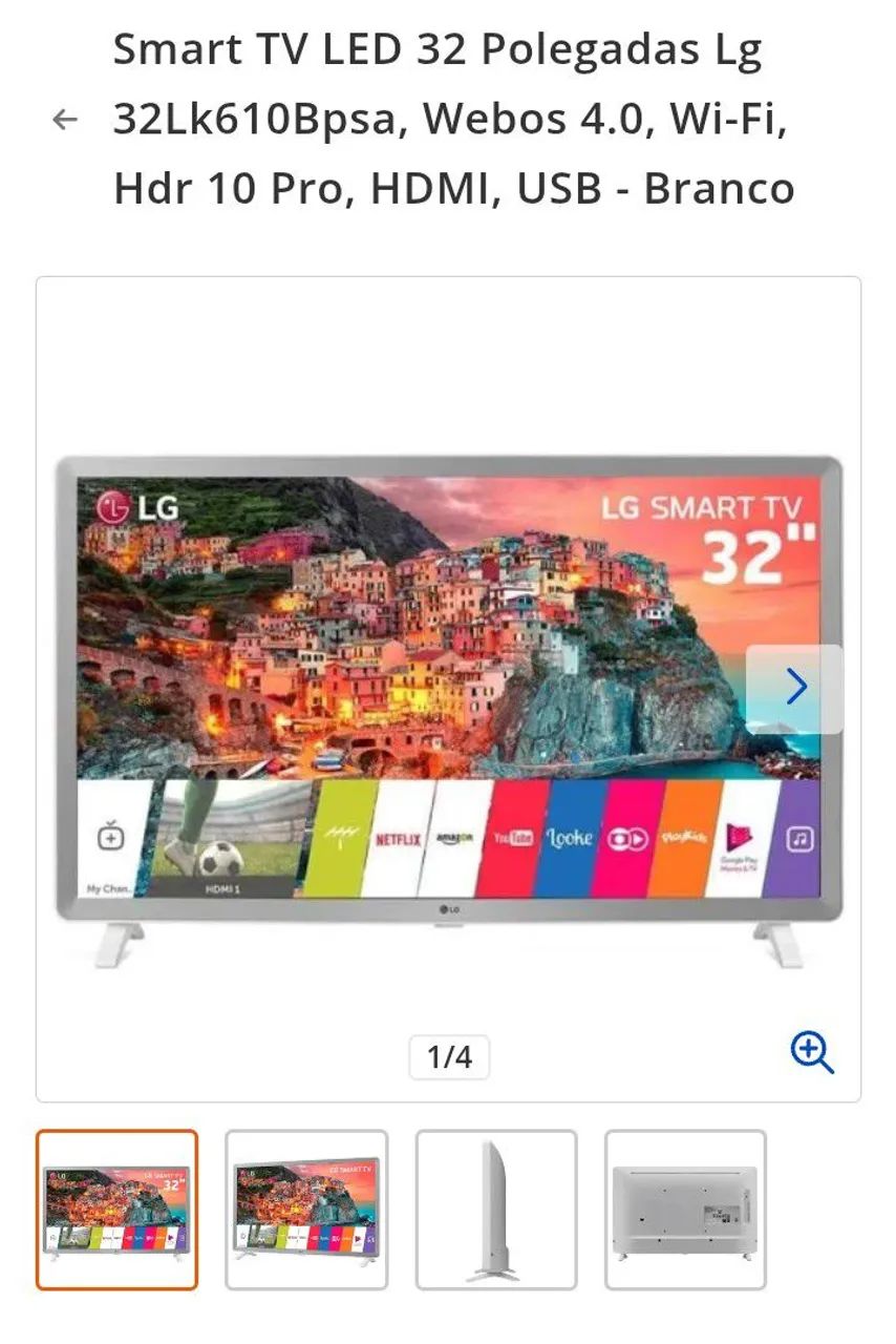 Tv LG 32 polegadas smart 
