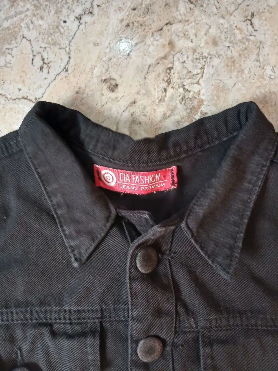 Jaqueta jeans preta  - Foto 2