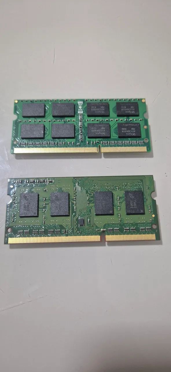 Par de Pente memória RAM notebook 2GB cada (4GB) - Foto 2