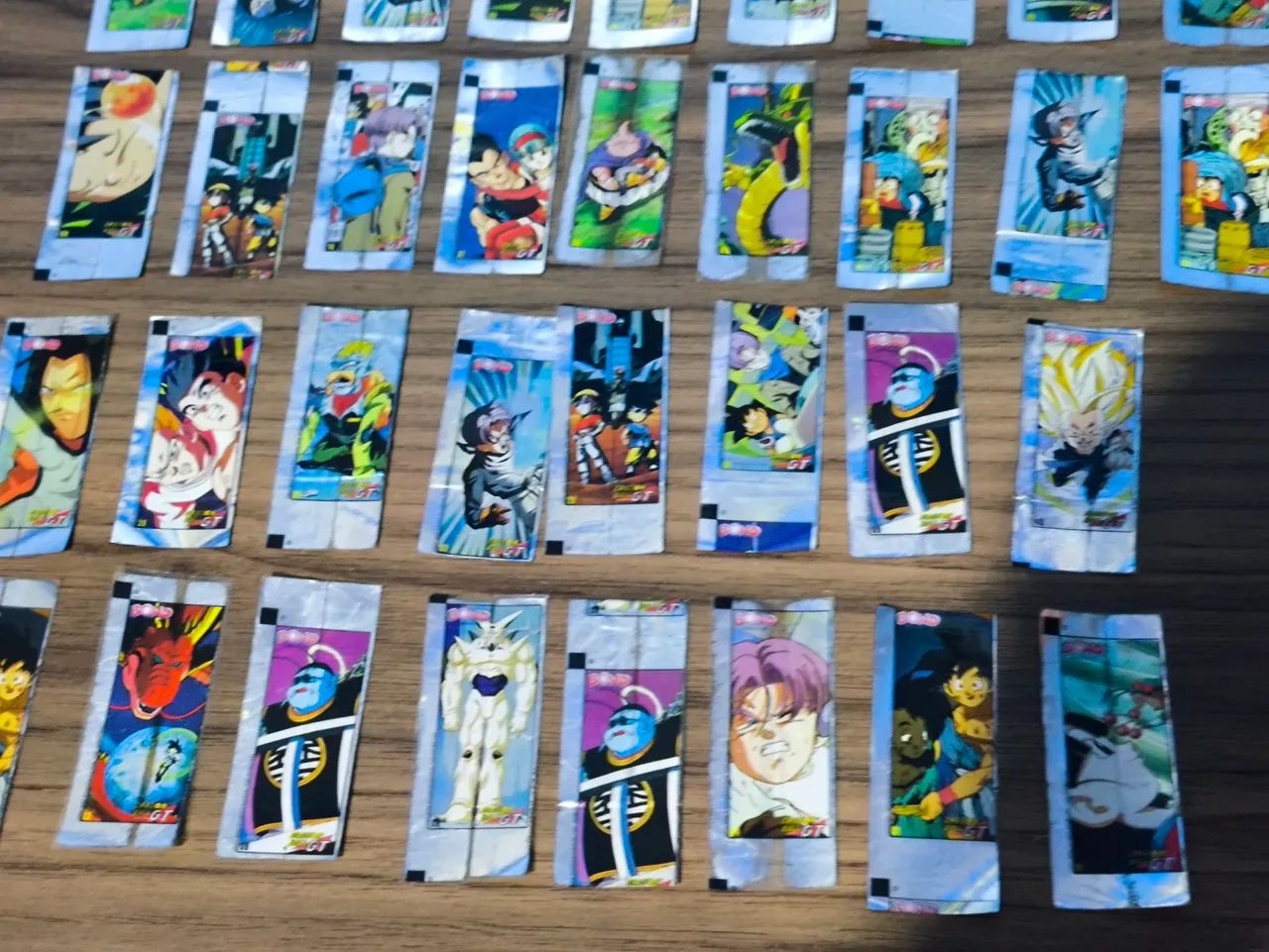 Lote com 43 figurinhas bond dbgt dragon ball gt - Foto 4