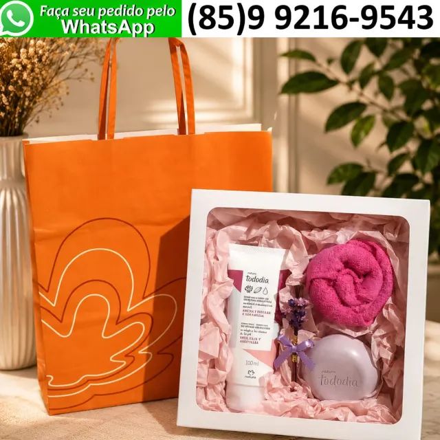 Kit Presente Dia das Mães com Hidratante Sabonete Perfume Natura - Foto 3