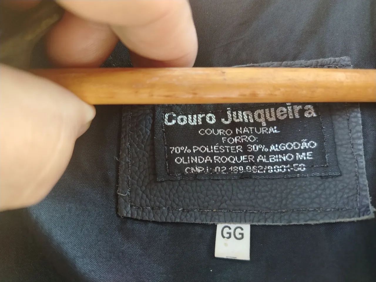Jaqueta em couro legítimo  - Foto 3