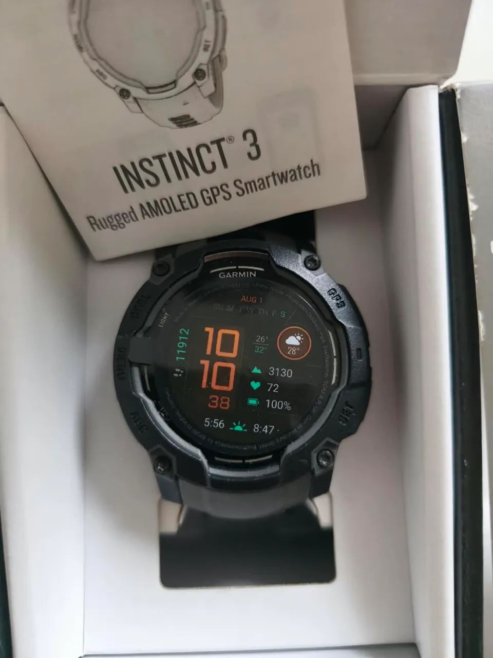 Garmin Instinct 3 AMOLED 50mm - Impecável! - Foto 5